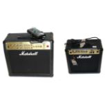 Marshall AVT2000 Signal Input Amplifier Speaker with pedal, together with MG15CD 45W Practice