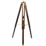 Brass Telescope no maker's mark, with 2'' objective lens 392, 100cm with tripod