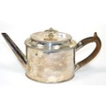 ~ A Georgian silver teapot16.8ozt gross weight