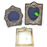 ~ Four various silver photograph frames