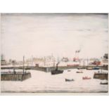 After Laurence Stephen Lowry RA (1887-1976) ''The Harbour'' Signed in pencil, with the blindstamp