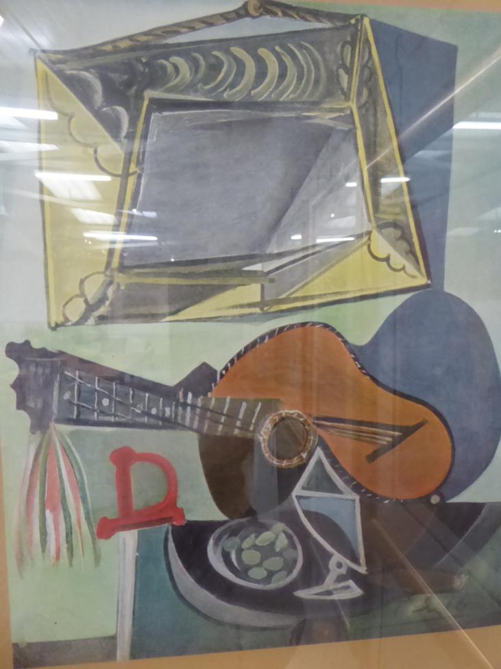 After Pablo Picasso (1881-1973) ''Nature Morte A La Guitare'', 1942 Signed in pencil, a colour - Image 2 of 4