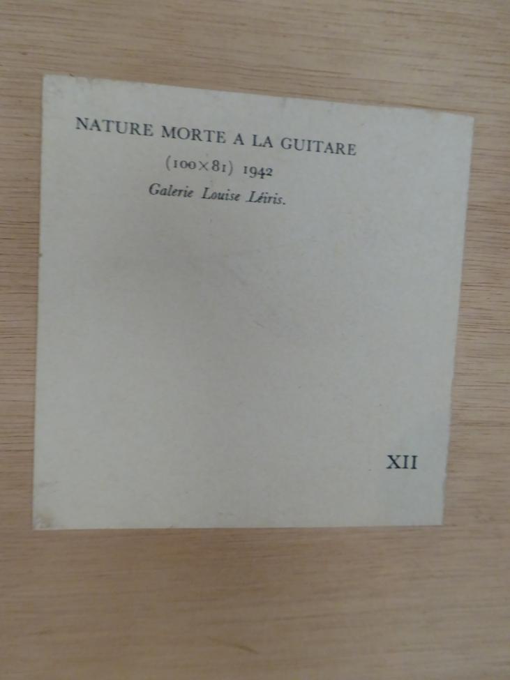 After Pablo Picasso (1881-1973) ''Nature Morte A La Guitare'', 1942 Signed in pencil, a colour - Image 3 of 4