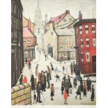 After Laurence Stephen Lowry RA (1887-1976) ''Berwick Upon Tweed'' Signed in pencil, with the