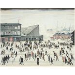 After Laurence Stephen Lowry RA (1887-1976) ''Going to the Match'' Signed in pencil, with the