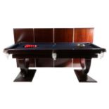 Sir William Bentley: A Bespoke Mahogany Billiard/Dining Table, modern, with four removable leaves