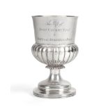 A George III Provincial Silver Goblet, Robert Cattle & James Barber, York 1810, with part fluted