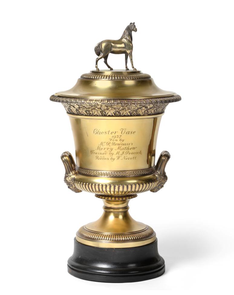 The Chester Vase: A Silver Gilt Trophy Cup and Cover, Edward Barnard & Sons, London 1937, of campana