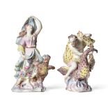 A Pair of Bow Porcelain Figures of Jupiter and Juno, circa 1755, from a set of The Seasons, each