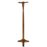 Foxman: A Don Craven (Aldborough, near Boroughbridge) English Oak Hat and Coat Stand, with eight