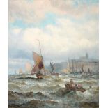 William Thornley (fl.1859-1898) Shipping off Margate Signed, oil on canvas, 34.5cm by 29cm See