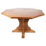 Sid Pollard of Bagby: An English Oak Octagonal Dining Table, on a cruciform base, unmarked, 139cm