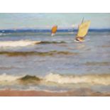 Harold Knight NSA, PNSA, ARA, RA, ROI, RP (1874-1961) ''Return of the Fishing Fleet'' Signed, oil on