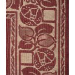 A Scottish Arts & Crafts Weave Carpet, the border with the Glasgow rose, stylised leaves and
