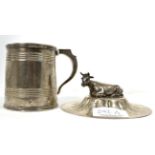 An early Victorian silver christening mug, Joseph & Albert Savory, London 1838; and a Victorian