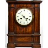 A Victorian rosewood striking mantel clock