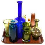 A quantity of assorted 20th century glass