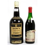 Dow Light Club Port, magnum; Beaune 1953, Harvey & Sons bottling (two bottles)