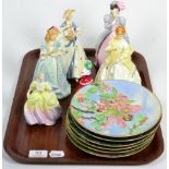 Four Royal Worcester figures ''Sweet Anne'', ''First Dance'', ''Masquerade'' and ''Summers Day'';