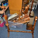 Assorted early 20th century and later wooden tapestry and embroiders working frames (qty)