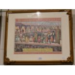 A reproduction Barnum & Bailey 'Greatest Show on Earth' poster/print