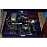 Olympus STL and Balda Rangefinder camera, Mamiya 135 and others