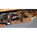 Circa 1940s and later ladies and gents shoes, including leather lace up ankle boots, winkle pickers,