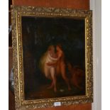 Continental School (19/20th Century), Adam and Eve, oil on canvas, 44cm by 36cm