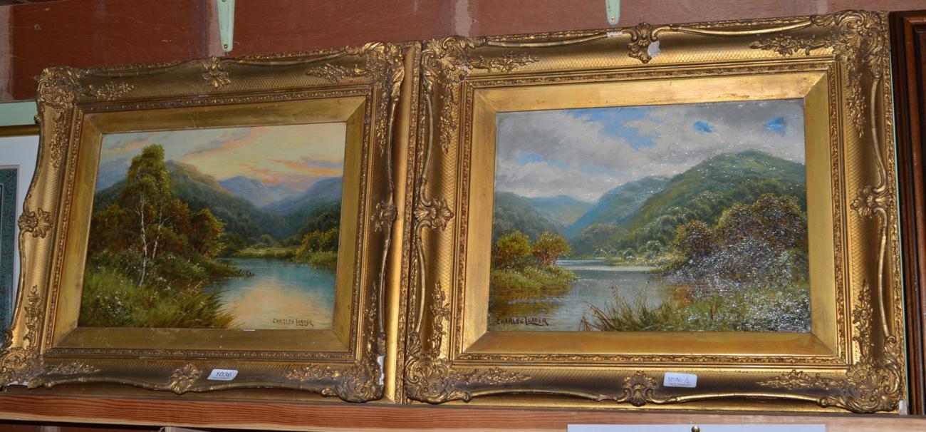 Charles Leader, 19th century, English, a pair of river landscapes