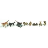 Dolls House Miniature Accessories, comprising a cold painted bronze miniature figure of a penguin,