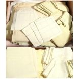 Assorted Circa 1920s and Later Table Linen, including yellow, pink and cream linen sets of