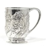 An Edwardian silver Christening mug, Chester 1904, 5ozt