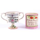 A Sunderland Lustre Mug, early 19th century, inscribed William Smith Barbara Bill Let Love abide