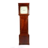 A Mahogany Eight Day Longcase Clock, signed Jn Smith, Congleton, circa 1820, flat top pediment, case