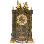 An Ormolu and Bronzed Striking Mantel Clock, signed J.F.Deniere a Paris, 2nd quarter 19th century,