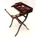The Dorothy: An Edwardian Mahogany Folding Writing and Work Table, early 20th century,