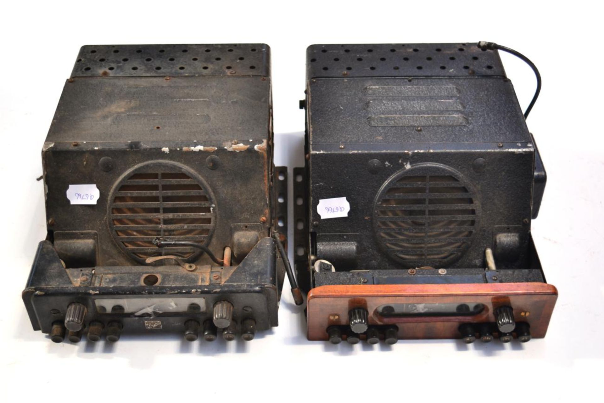 A Vintage HMV Car Radio, removed from a Bentley, labelled Radio Mobile L6d, serial no.4241, model