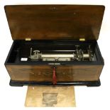 An American-Market Crank-Wind Interchangeable Cylinder Musical Box, By Paillard Et Cie., Ser. No.
