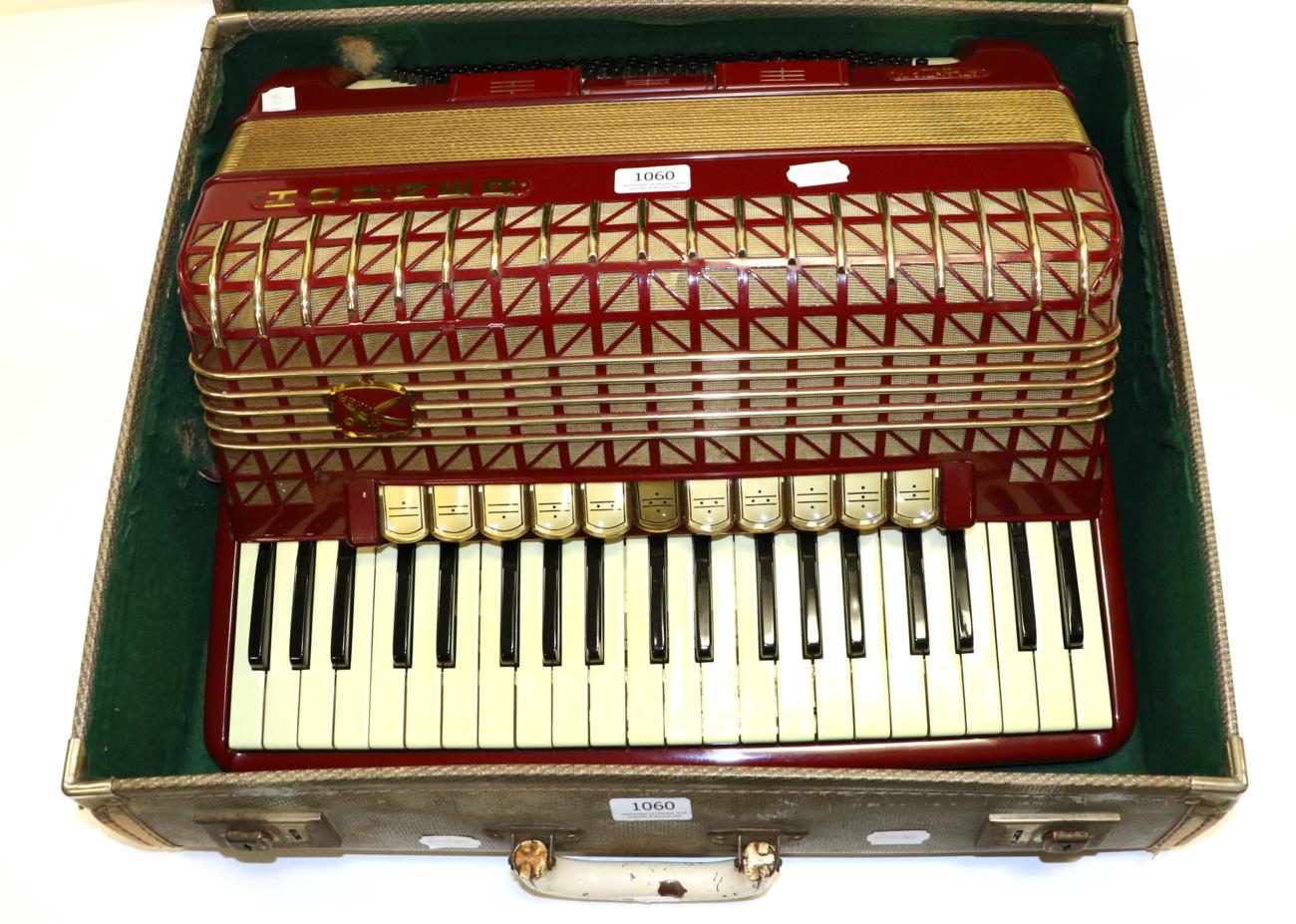 Hohner Atlantic IV De Luxe Accordion 120 bass buttons with 3 registers and 41 piano keys with 11