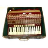 Hohner Atlantic IV De Luxe Accordion 120 bass buttons with 3 registers and 41 piano keys with 11