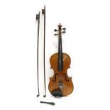 Violin 14'' two piece back, with label 'Wolff Bros. Violin Manufacturers class 1 *** N 1856 - 1893',