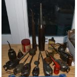 Various K Oil Cans and other related items