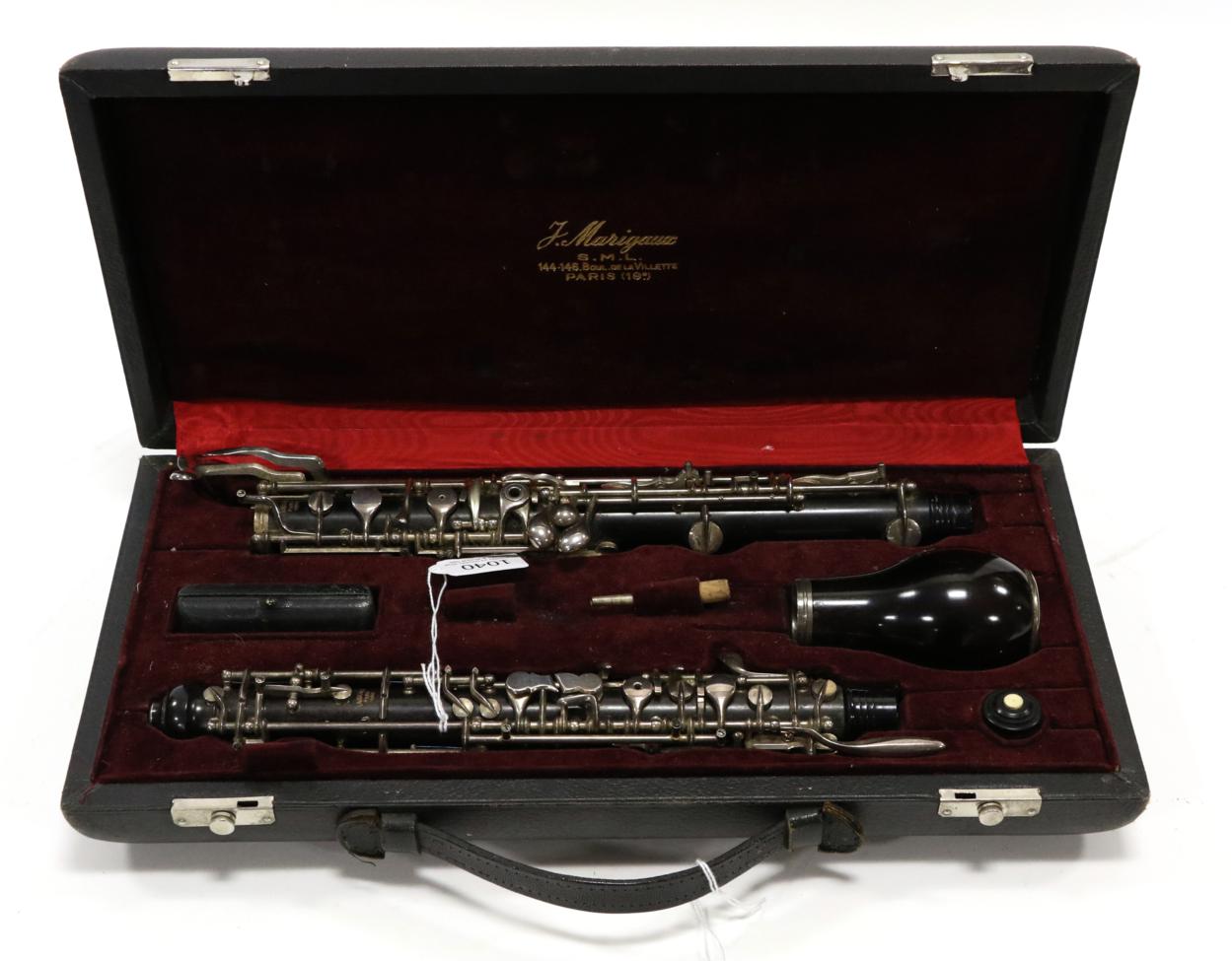 Oboe D'Amore By Marigaux, Paris no.7977, both joints and bell stamped 'Marigaux', Conservatoire