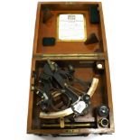 Heath & Co (London) Sextant No.KK758 with Hezzanith endless tangent screw and certificate from The