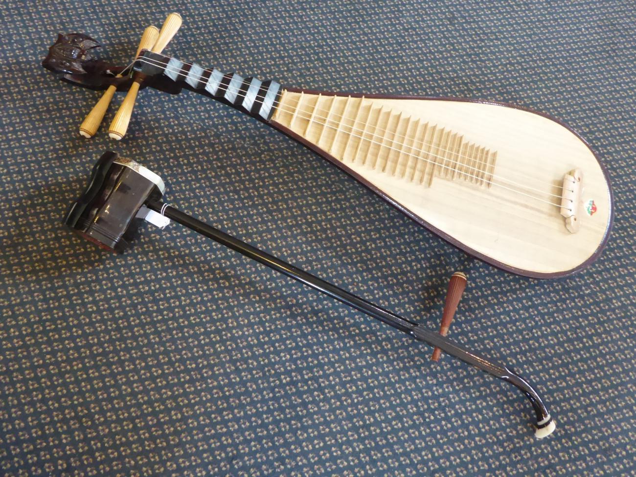 Various Chinese Instruments including stringed and percussion List available - Image 3 of 9