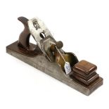 Jack Plane 13 3/4x3'' steel body with rosewood infill, Stewart Spiers brass lever cap and cap