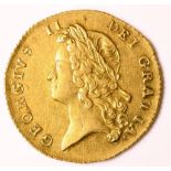 George II (1727-1760), Two Guineas, 1738, young laur. head left, (S.366B). Good very fine with