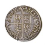 Edward VI (1547-1553), Crown, Fine silver issue, 155(2)?, king on horseback with date below, rev.