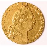 George III (1760-1820), Guinea, 1798, fifth laureate head right, rev. 'spade' shaped shield, (S.