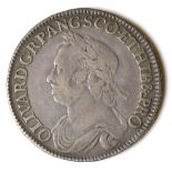 Oliver Cromwell, Halfcrown, 1658, draped bust left, rev. crowned shield, lettered edge, (S.3227A).